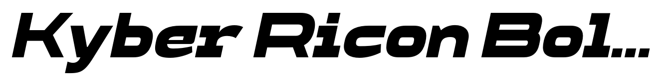 Kyber Ricon Bold Italic